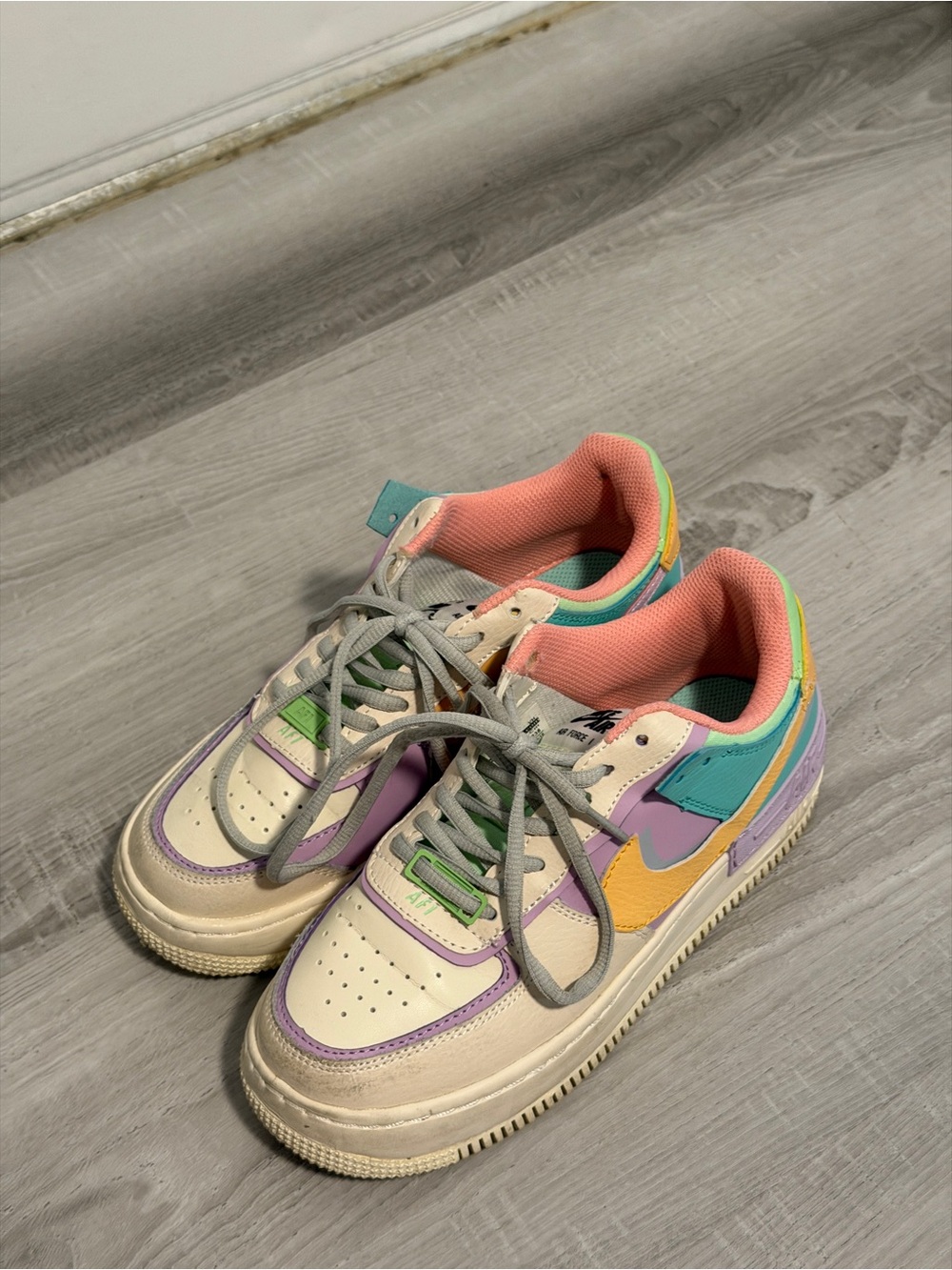Nike Wmns Air Force 1 Shadow 'Pale Ivory' 6.5 - Picture 2 of 6